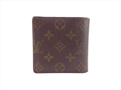 LOUIS VUITTON Bifold Wallet M61665 Brown Porte Billets Cartes CrditMonet