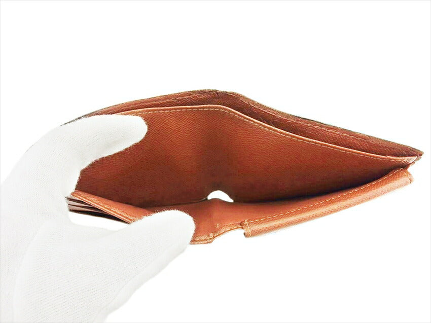 LOUIS VUITTON Bifold Wallet M61665 Brown Porte Billets Cartes CrditMonet