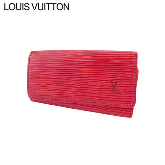 LOUIS VUITTON Key case Key holder M63827 Red x Gold