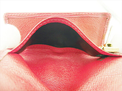 LOUIS VUITTON Key case Key holder M63827 Red x Gold
