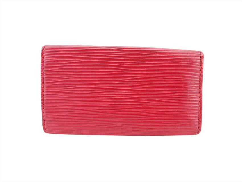 LOUIS VUITTON Key case Key holder M63827 Red x Gold