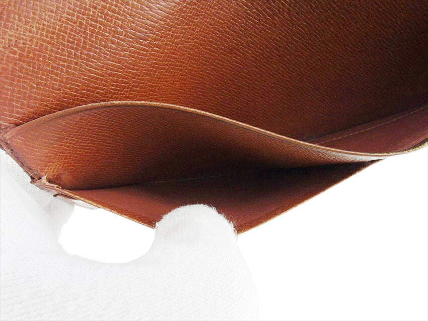 LOUIS VUITTON Bill Compartment M62223 Brown beige Porto Sequier Double