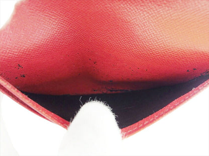 LOUIS VUITTON Bifold Wallet M63247 Castilian red Portonevie Vienova