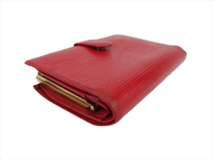 LOUIS VUITTON Bifold Wallet M63247 Castilian red Portonevie Vienova