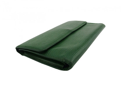 LOUIS VUITTON Long Wallet Purse green Epi