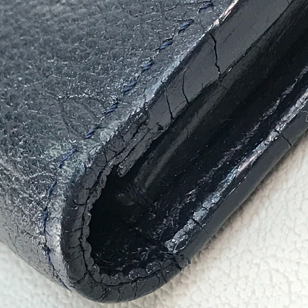 LOUIS VUITTON Long Wallet Purse M60258 Monogram Ann Platt Leather Navy Monogram Ann Platt Portefeuille Villetuoz