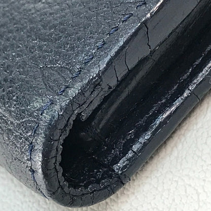 LOUIS VUITTON Long Wallet Purse M60258 Monogram Ann Platt Leather Navy Monogram Ann Platt Portefeuille Villetuoz