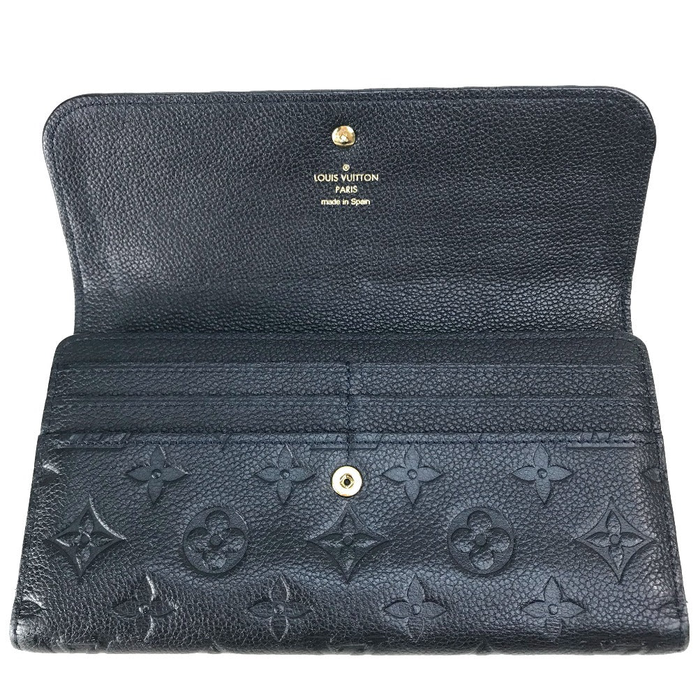LOUIS VUITTON Long Wallet Purse M60258 Monogram Ann Platt Leather Navy Monogram Ann Platt Portefeuille Villetuoz
