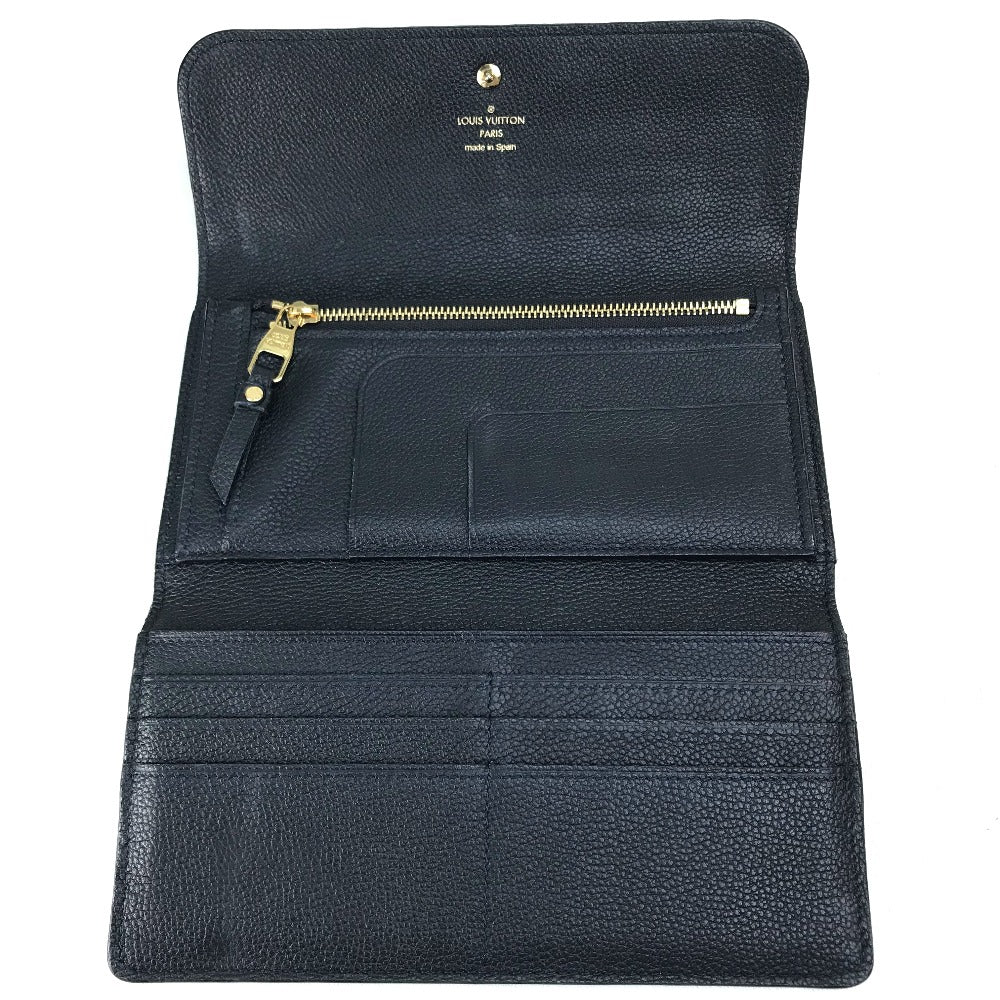 LOUIS VUITTON Long Wallet Purse M60258 Monogram Ann Platt Leather Navy Monogram Ann Platt Portefeuille Villetuoz