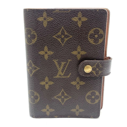 LOUIS VUITTON Notebook cover R20005 Monogram canvas Brown Monogram Agenda PM