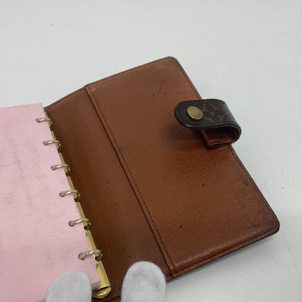 LOUIS VUITTON Notebook cover R20005 Monogram canvas Brown Monogram Agenda PM