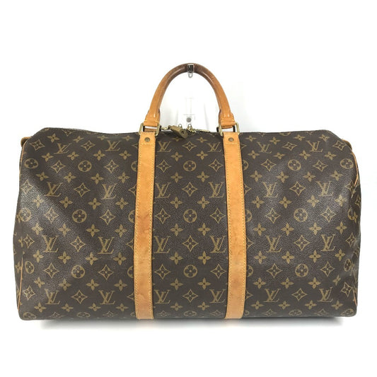 LOUIS VUITTON Boston Duffel bag M41426 Monogram canvas Brown Monogram Keepall 50