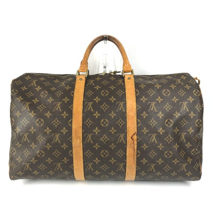 LOUIS VUITTON Boston Duffel bag M41426 Monogram canvas Brown Monogram Keepall 50