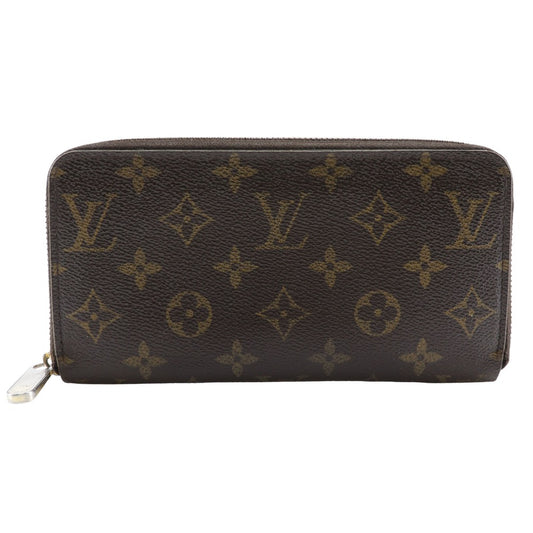 LOUIS VUITTON Long Wallet Purse M42616 Monogram canvas Brown Zippy wallet
