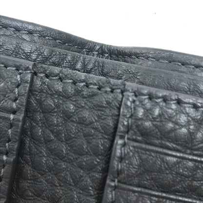 FENDI Folded wallet 7M0169 A4NR Calf leather dark gray x white FF logo stamp