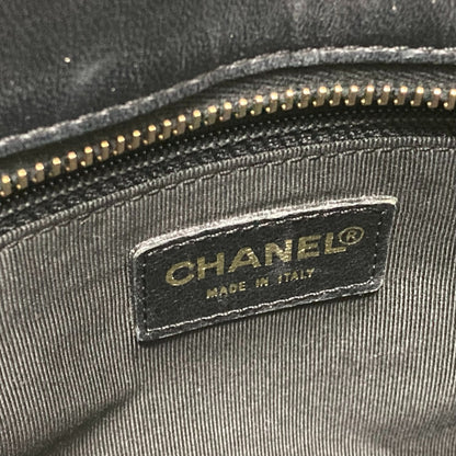CHANEL Tote Bag lambskin black CCCOCO Mark Chocolate bar