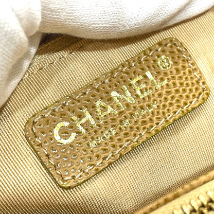 CHANEL Tote Bag A50995 Caviar skin beige CC COCO Mark Matrasse