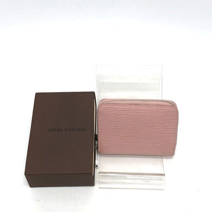 LOUIS VUITTON Coin case M61206 Epi Leather pink Epi Zippy coin purse Women Used Authentic