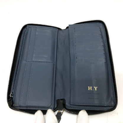 LOUIS VUITTON Long Wallet Purse M82322 Monogram shadow leather Navy Monogram shadow Zippy Wallet Vertical