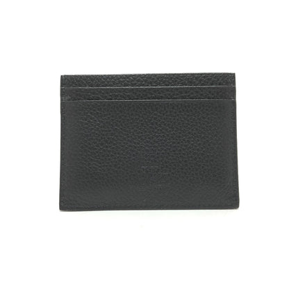 Christian Louboutin Card Case leather black logo Pass case unisex(Unisex) Used Authentic