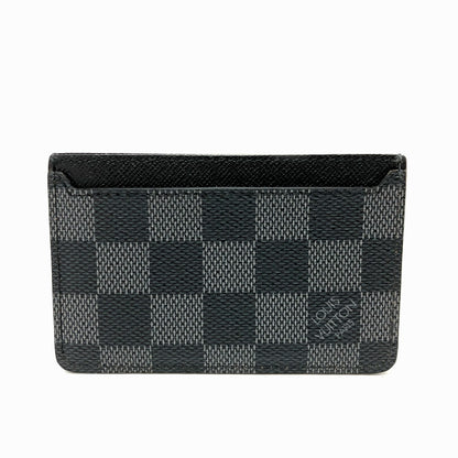LOUIS VUITTON Card Case N62666 Damier Grafitto Canvas black Neo Porto Cult
