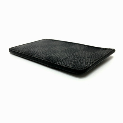 LOUIS VUITTON Card Case N62666 Damier Grafitto Canvas black Neo Porto Cult