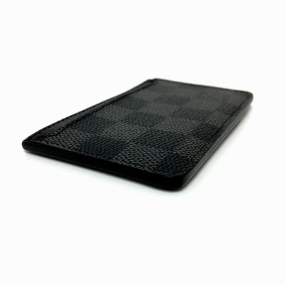 LOUIS VUITTON Card Case N62666 Damier Grafitto Canvas black Neo Porto Cult