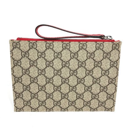 GUCCI Clutch bag 550781 GG Supreme Canvas beige GG Supreme Butterfly