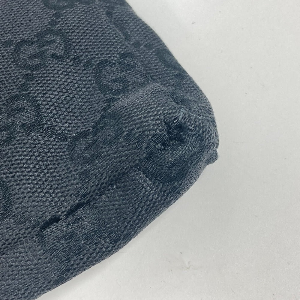 GUCCI Waist bag 28566 GG canvas black GG canvas W pocket