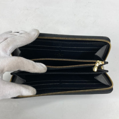 LOUIS VUITTON Long Wallet Purse M67235 Monogram canvas, leather Blue x black Monogram Zippy wallet mens Used Authentic