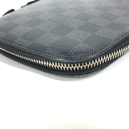 LOUIS VUITTON Long Wallet Purse N48255 Damier Grafitto Canvas black Damier Grafitte Atholl Organizer