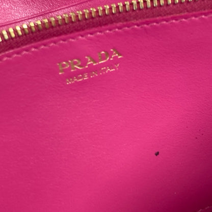 PRADA Long Wallet Purse 1MH019 velvet pink Long wallet logo