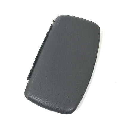 LOUIS VUITTON Long Wallet Purse M30652 Taiga Leather black Taiga Organizer Atoll