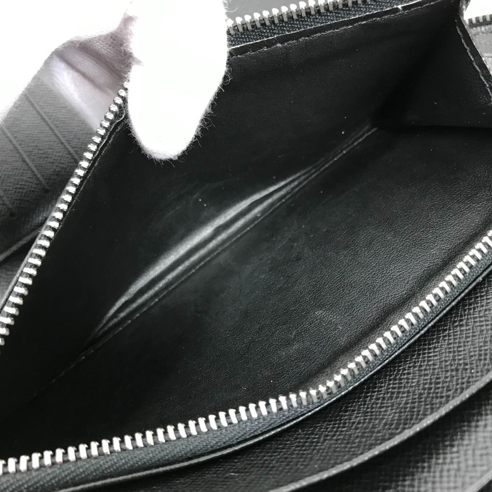 LOUIS VUITTON Long Wallet Purse M30652 Taiga Leather black Taiga Organizer Atoll