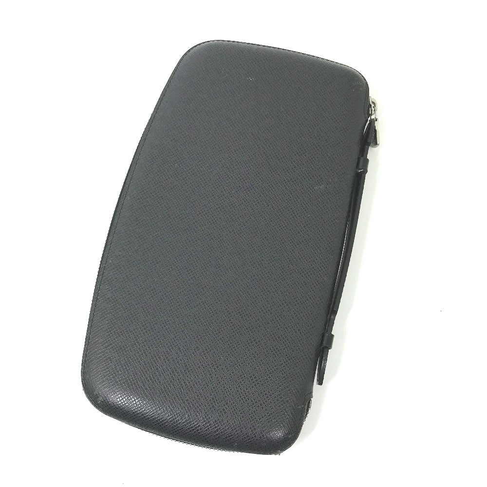LOUIS VUITTON Long Wallet Purse M30652 Taiga Leather black Taiga Organizer Atoll