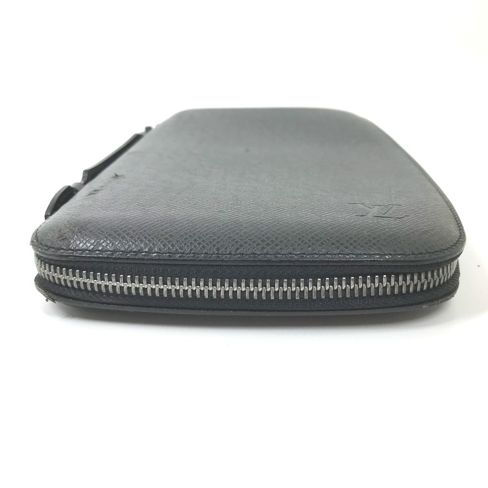 LOUIS VUITTON Long Wallet Purse M30652 Taiga Leather black Taiga Organizer Atoll