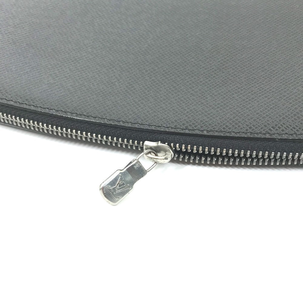 LOUIS VUITTON Long Wallet Purse M30652 Taiga Leather black Taiga Organizer Atoll