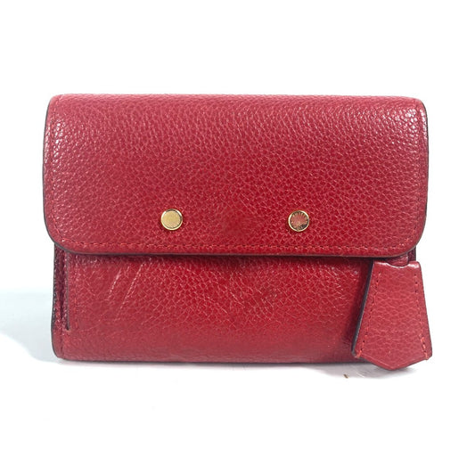 LOUIS VUITTON Trifold wallet M62185 Monogram Ann Platt Leather Red Monogram Ann Platt Portefeuille Pont Neuf Compact