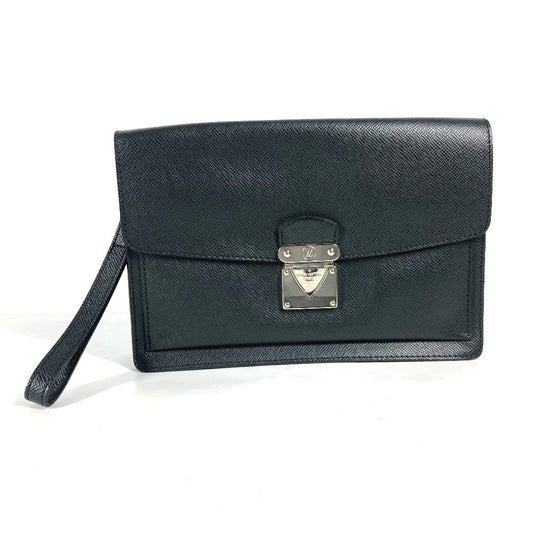 LOUIS VUITTON business bag M32592 Taiga Leather black Taiga Belair