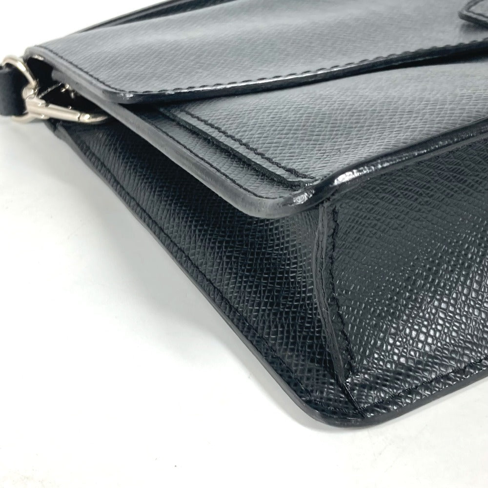 LOUIS VUITTON business bag M32592 Taiga Leather black Taiga Belair