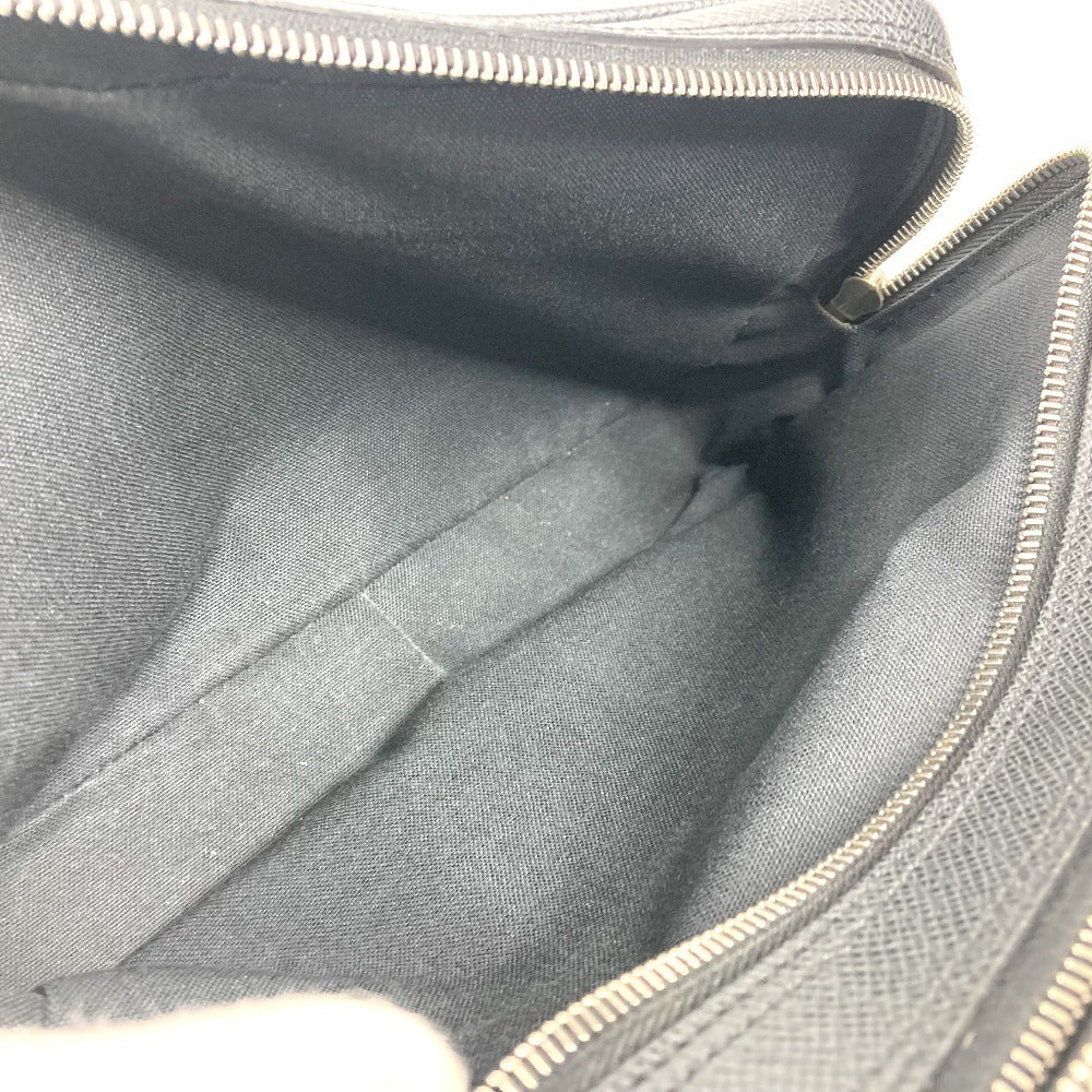 LOUIS VUITTON business bag M31142 Taiga Leather black Taiga Pavel