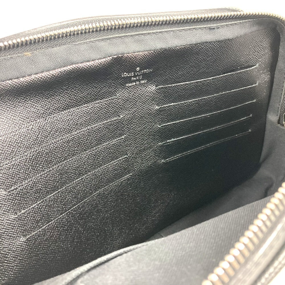 LOUIS VUITTON business bag M31142 Taiga Leather black Taiga Pavel