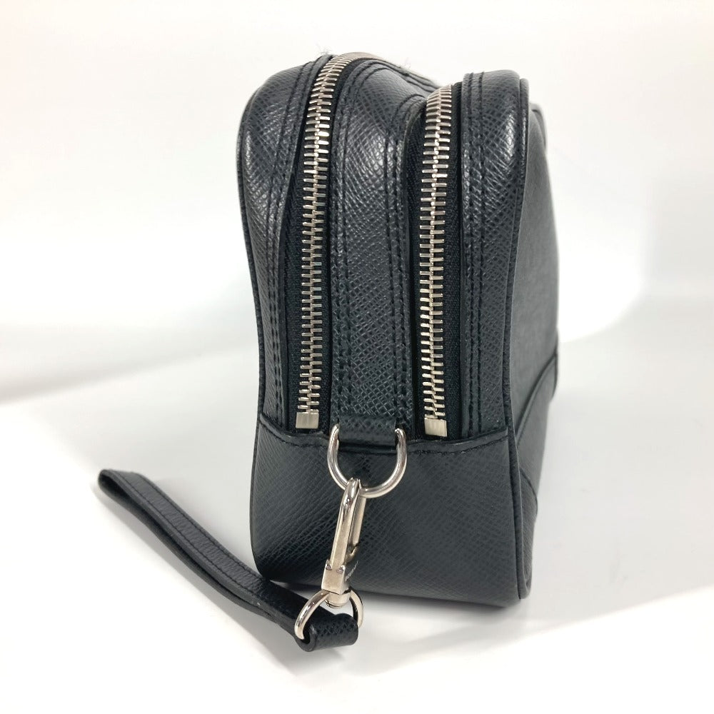 LOUIS VUITTON business bag M31142 Taiga Leather black Taiga Pavel
