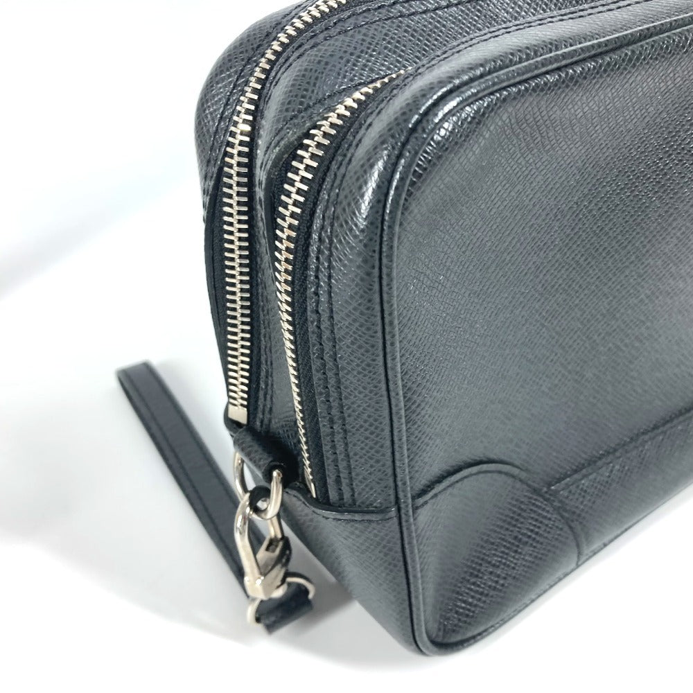LOUIS VUITTON business bag M31142 Taiga Leather black Taiga Pavel