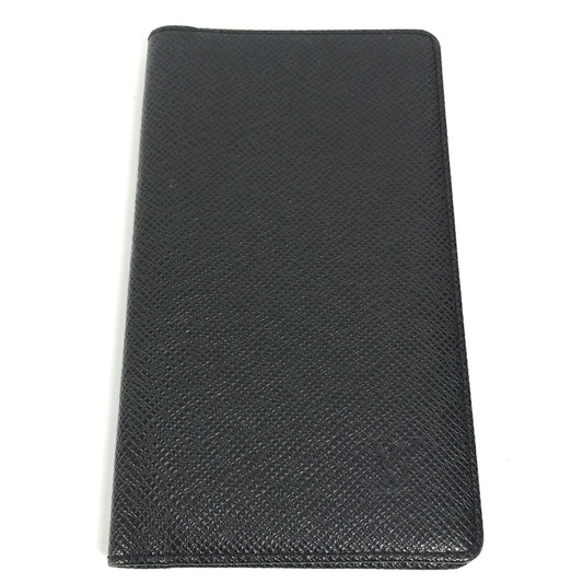 LOUIS VUITTON Notebook cover R20425 Taiga Leather black Taiga Agenda posh