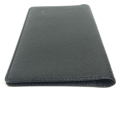 LOUIS VUITTON Notebook cover R20425 Taiga Leather black Taiga Agenda posh