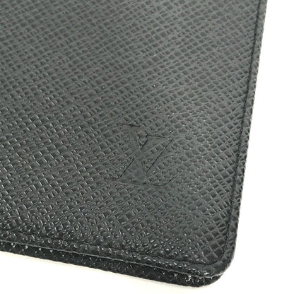 LOUIS VUITTON Notebook cover R20425 Taiga Leather black Taiga Agenda posh