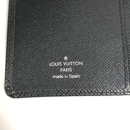 LOUIS VUITTON Notebook cover R20425 Taiga Leather black Taiga Agenda posh