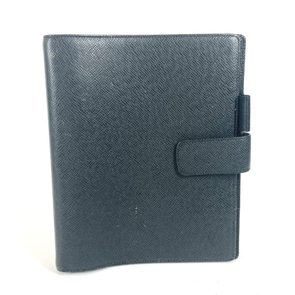 LOUIS VUITTON Notebook cover R20232 Taiga Leather black Taiga Agenda GM