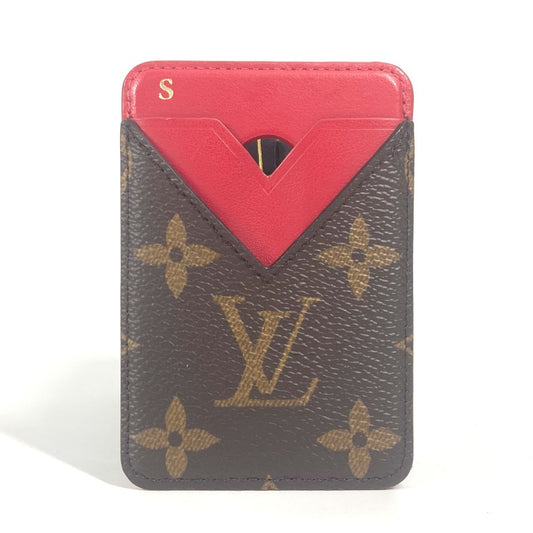 LOUIS VUITTON Card Case M12856 Monogram canvas Red Monogram Porto Cult Magnet